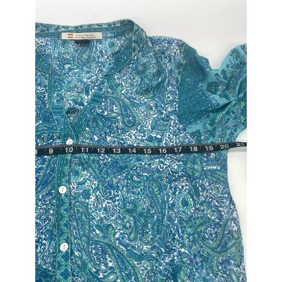 Blanco de Ibiza By Isabel Tavares Silk Mini Dress Ruffled colorful L Party Beach - Picture 6 of 6